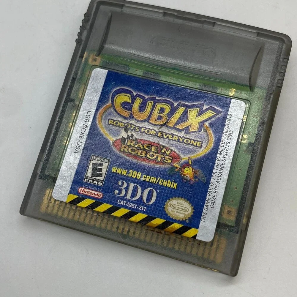 Cubix: Robots For Everyone - Race 'N Robots GBC (Game Boy Color, 2001) Cart Only